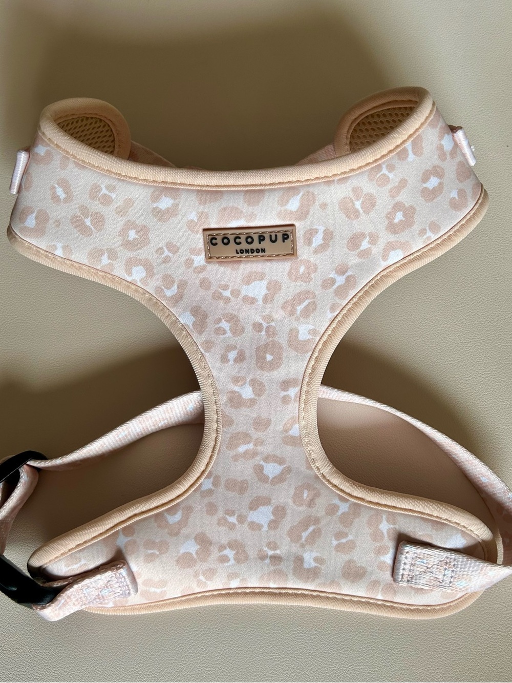Cocopup London Nude Chic Leopard Adjustable Dog Harness S